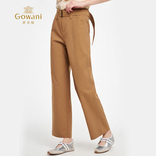 乔万尼2025秋季新品简约利落直筒裤ED3F243 商品图2