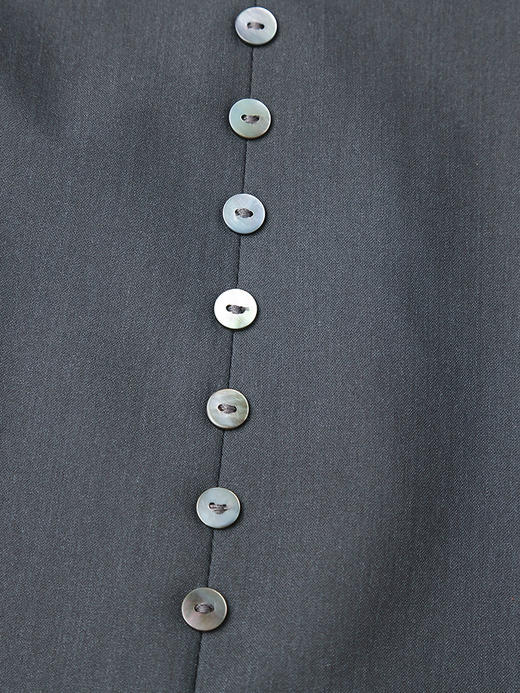 简约风深灰色吊带连衣裙女 排扣修身中长款气质内搭裙 商品图4