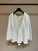 TY334-CHANEL香奈儿 SS22 亮片单排扣纯色圆领夹克小香风外套 女款 白色（PG） 商品缩略图3