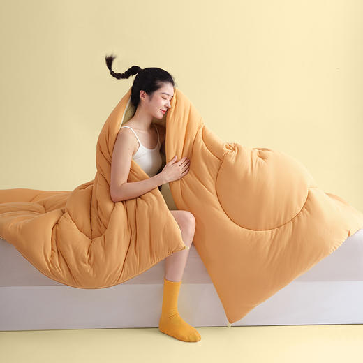 【超柔贴身 婴幼儿可用】A类奶油小熊被 7A抗菌远红外锁温御寒内衣级针织棉亲肤被芯 商品图10