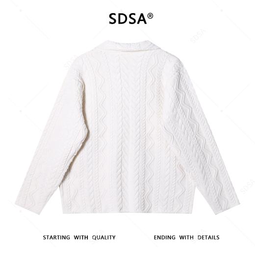 91303SDSA男士秋冬新款痞帅男装纯色纽花翻领针织衫百搭开衫纽扣毛衣 商品图5