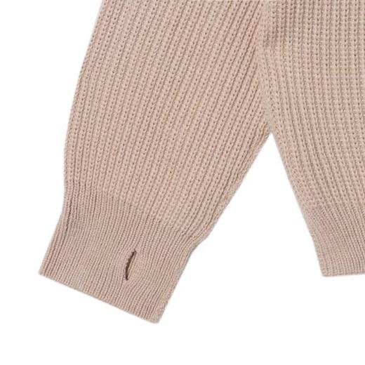 72377SDSA男士秋冬新款痞帅男装慵懒松弛风纯色针织衫百搭圆领毛衣时尚 商品图4