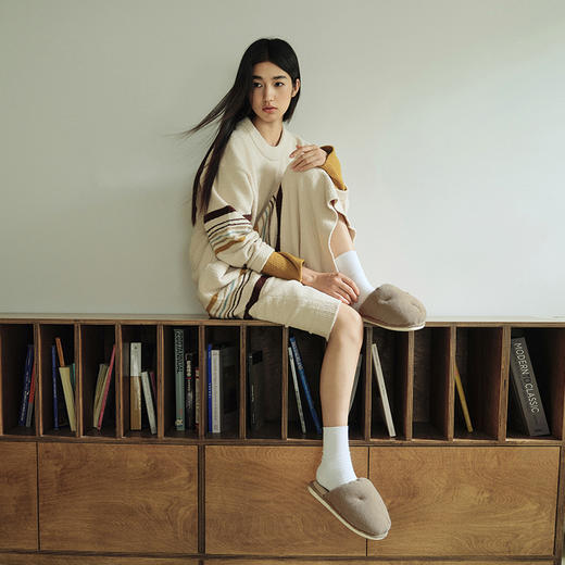 2025秋冬上新朴西小土豆珊瑚绒棉拖鞋女家居室内保暖加绒拖鞋 商品图5