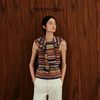 东黎 • 我不被驯化 里希特条纹 山羊绒女士秋季彩条背心 5364 商品缩略图0