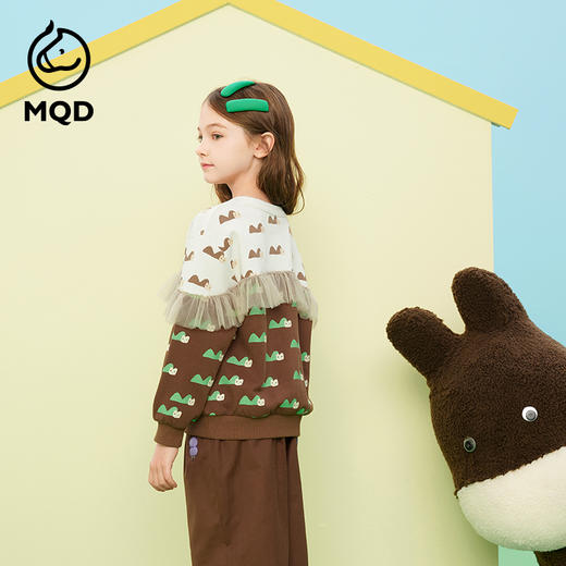 【秒3】【MQD】女童秋季童趣满版印花休闲长袖卫衣 商品图3