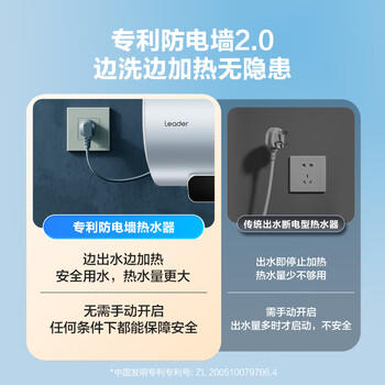 统帅海尔出品60升电热水器京东自营上门安装2200W节能速热  家用节能储水式一级能效LD5PRO 商品图5