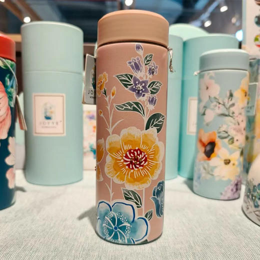 【超市】JOYYE陶花缘保温杯粉黛娉婷-200ml 商品图0