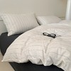 特价 100%全棉床品套装 良品宽条纹白色 商品缩略图2