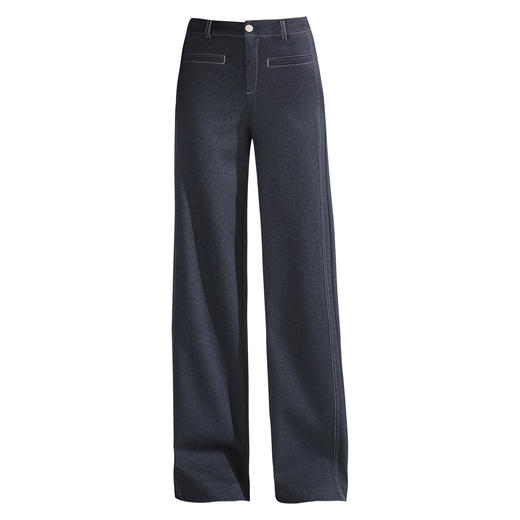 QYM 5233-Y牛仔裤高腰阔腿裤直筒休闲裤 商品图4