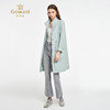 乔万尼2025秋季新品收腰简约宽松中长款风衣ED3A273 商品缩略图3