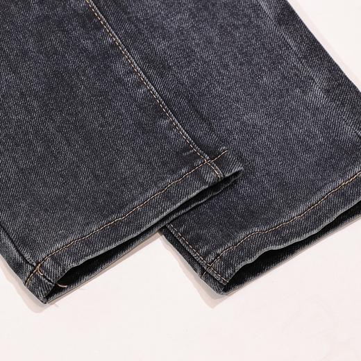 半身缘男裤 秋季简后袋绣花柔软保暖合体版牛仔裤253201U10130077 商品图6