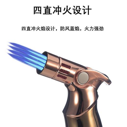 雪茄剪刀防风直冲雪茄打火机三合一套装雪茄烟灰缸三件套 商品图1