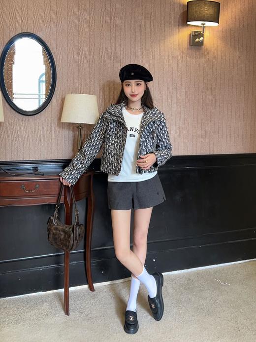 TY371-DIOR迪奥 SS23 Oblique 印花满印拉链连帽夹克 女款 蓝色（PG*MM） 商品图8