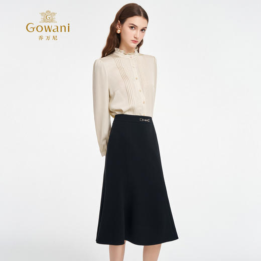 乔万尼2025秋新品优雅通勤鱼尾半身裙ED3D205 商品图3