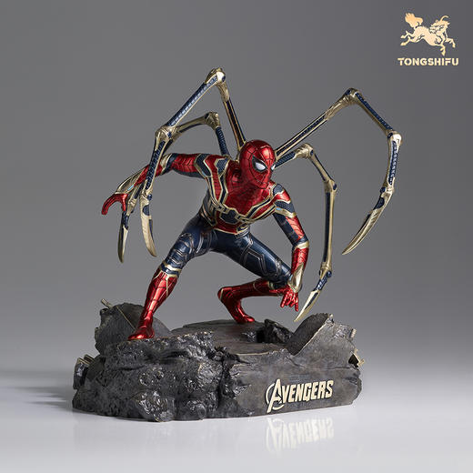 铜师傅《蜘蛛侠》漫威系列限量手办 复仇者联盟桌面客厅铜摆件 商品图5