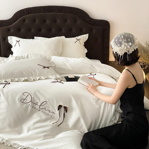 自然醒A类全棉水洗四件套-蝴蝶结AN 商品图8