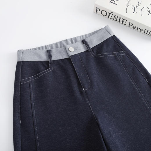 QYM 5235-Y牛仔裤宽松垂感阔腿裤直筒休闲裤 商品图3