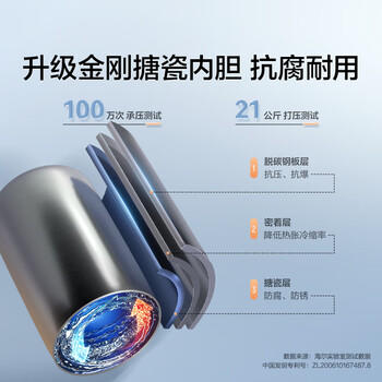 海尔（Haier）电热水器60升 Eco1 金刚搪瓷胆 一级能效节能 2200W高效加热长效保温抑菌家用储水式 商品图3