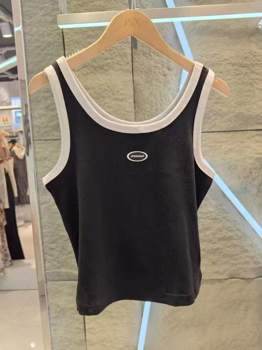 P&X设计师女装 春季新款时尚运动针织背心休闲内搭825103015 黑色 商品图0