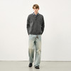 714street高密抗起球亨利领毛衣男2025秋冬季落肩宽松针织衫上衣 商品缩略图2