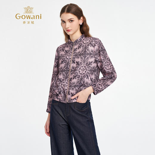 乔万尼2025秋季新品摩洛哥风情橡筋收口短外套ED3B236 商品图2