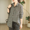 GYH 6152格子休闲上衣长袖衬衫舒适衬衣 商品缩略图0