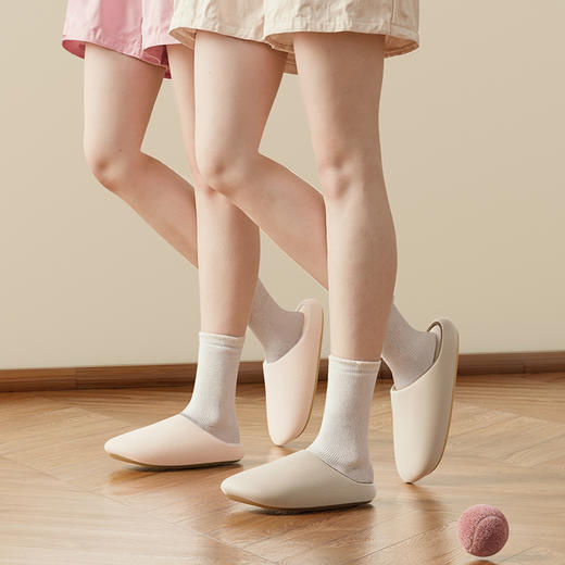 朴西薄雪新款橡胶TPR防滑棉拖鞋居家加绒保暖静音居家拖鞋 商品图6