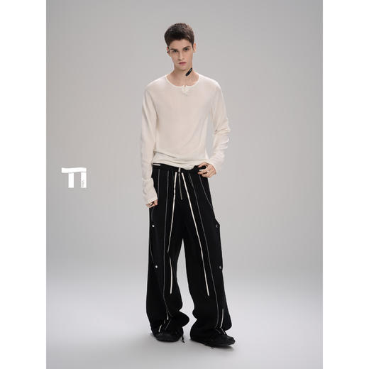 TIWILLTANG启世录“空笺白谛”休闲针织长袖打底 商品图2