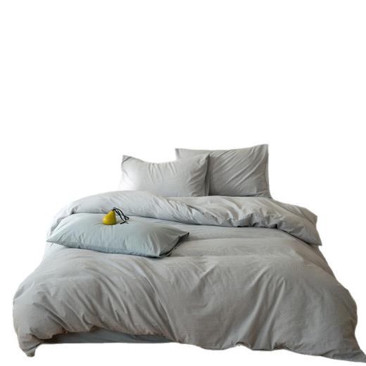 【A类超细格水洗四件套】水洗棉四件套良品超细格子撞色民宿简约格纹件套纯棉格纹 商品图4