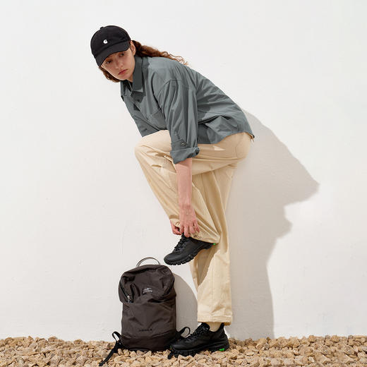 714street纯色长袖上衣2025秋休闲抗皱衬衫男微宽松落肩衬衣外套 商品图1