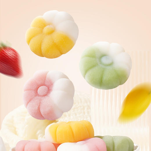 【一口爆浆❗️冰皮流心雪媚娘】甄选品质原料制作，手工秘制冰皮，满满馅料看得见，爆浆口感让味觉猝不及防，冰皮月饼软糯流心饼，水果味夹心中秋点心糕点，下午茶休闲小吃茶点零食L 商品图2