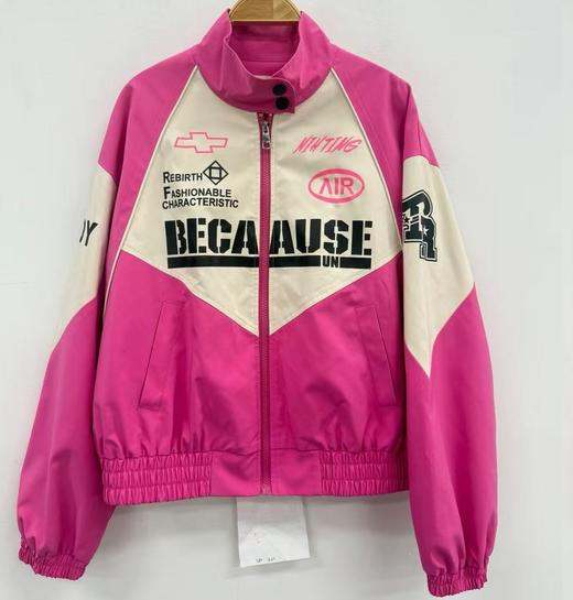 ZC&翻领拼色字母图案外套50817（红）秋季 253020480321 商品图0