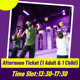 SuperPark Family Ticket (1 Adult & 1 Child) / Afternoon Session / 1:30 PM to 5:30 PM