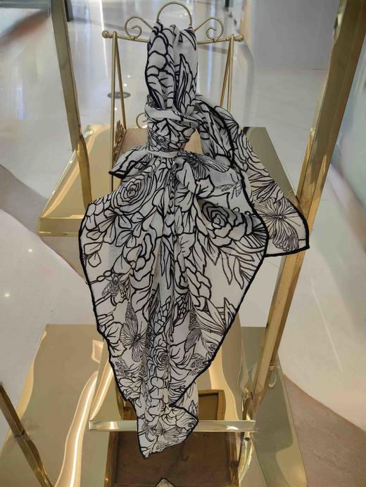 优品堂『素时锦年2』100%绵羊毛1米x1米方巾 商品图4