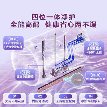 海尔（Haier）电热水器80升 小红花MG7 净肤洗 内胆免清洗新升级 3300W变频速热一级能效 家用储水式 商品图5