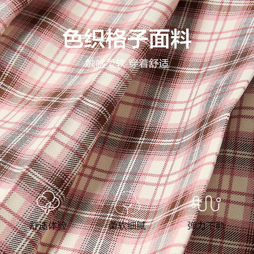 笛莎Deesha 童装女童半身裙2025冬新款女童学院格子百褶裙 商品图3