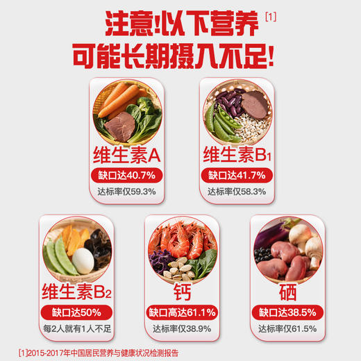 斯利安多种维生素矿物质片成人女士VAVBVCVD钙多种营养补充60片 商品图1