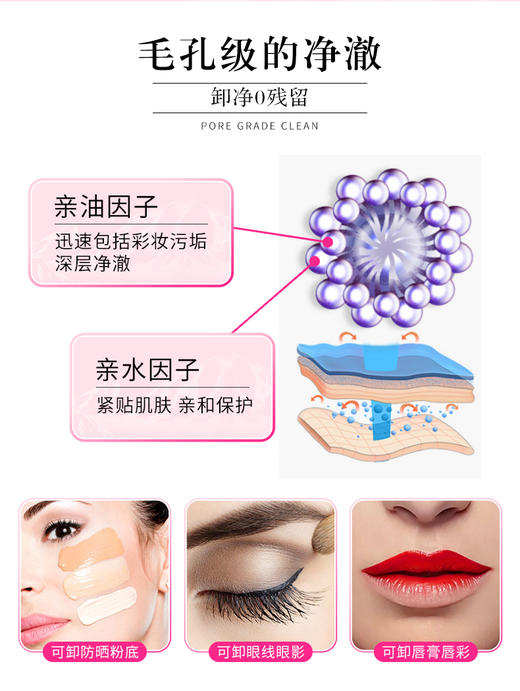 日本进口瑷微丹舒妍润肤超大容量卸妆水 商品图6