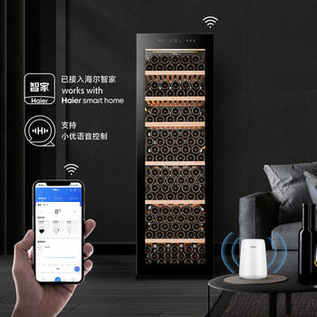 海尔（Haier）450升247瓶装客厅办公室红酒柜专业冷藏柜大容量风冷一级节能嵌入式恒温恒湿JC-450WGHU1 商品图4
