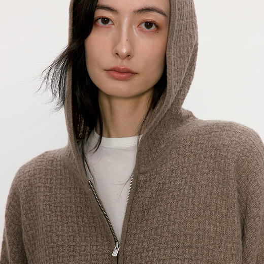 东黎 • 我不被驯化 雅逸 山羊绒女士秋季连帽开衫 5374 商品图5