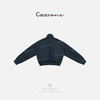 COCO ZONE 刘一一立领拉链撞色反差利落廓形层次感外套CD2A1426 商品缩略图1