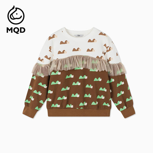 【秒3】【MQD】女童秋季童趣满版印花休闲长袖卫衣 商品图5