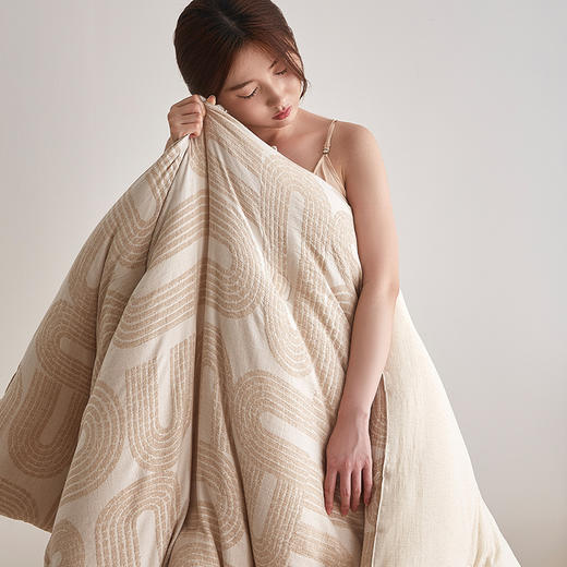 【A类复古棉麻大豆纤维被】棉麻大豆纤维被子良品冬被加厚保暖棉被芯春秋被四季秋冬 商品图2