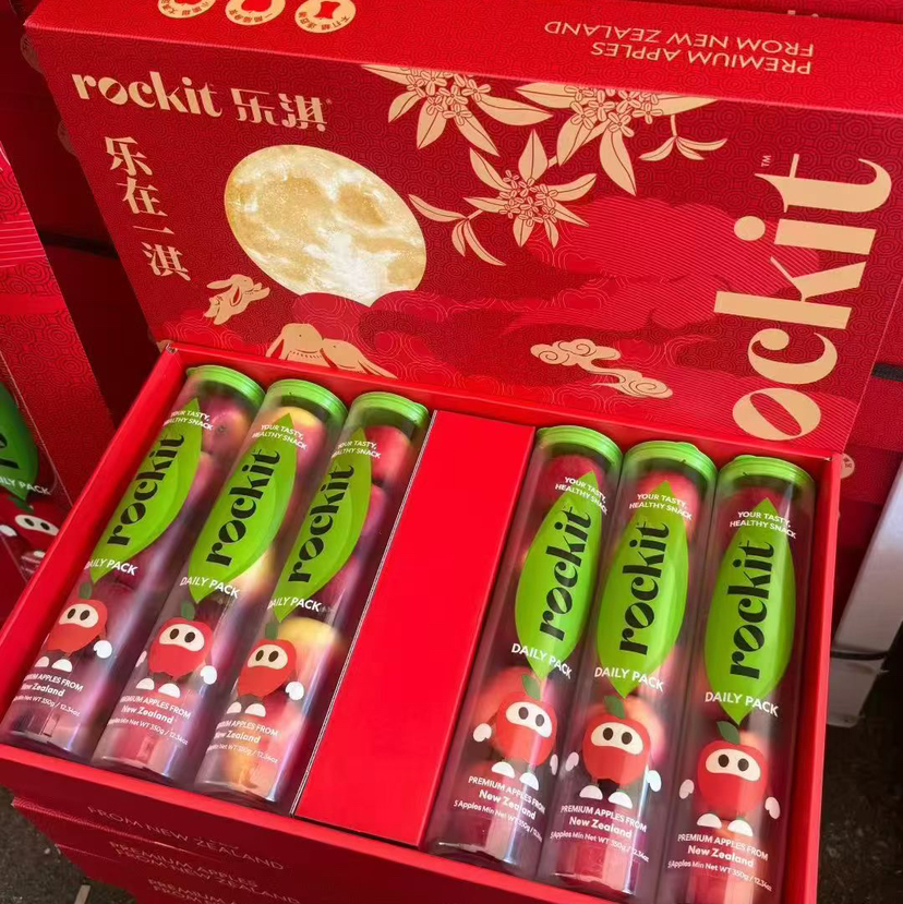 【新西兰火箭筒苹果 乐琪苹果 礼盒】新西兰 火箭筒小苹果 ROCKIT APPLE，超级酥嫩的苹果，满口香味，只要一口就会爱上！