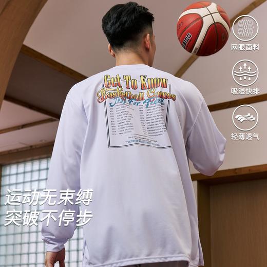 录士LUSHISI极限突破主题速干运动美式街头潮流休闲圆领t恤长袖男 商品图0