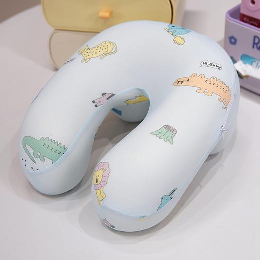 记忆棉冰丝午睡枕小学生趴桌子上睡觉抱枕u型枕办公室趴睡枕车载颈枕夏 可拆洗 商品图9