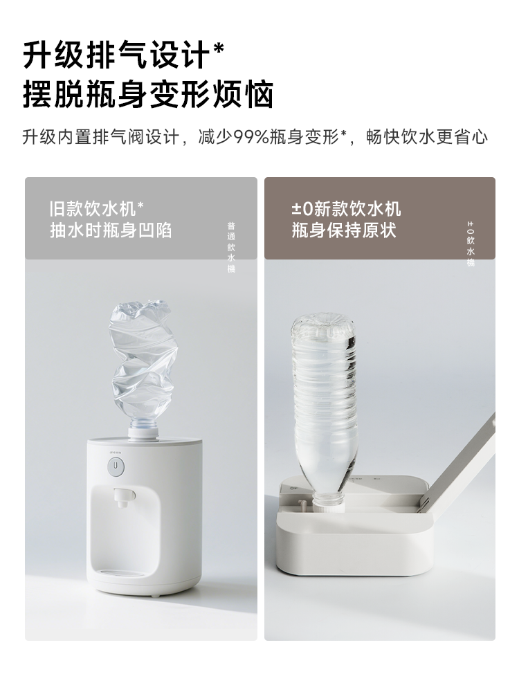 【深坑酒店】正负零便携桌面饮水机CKP-K210