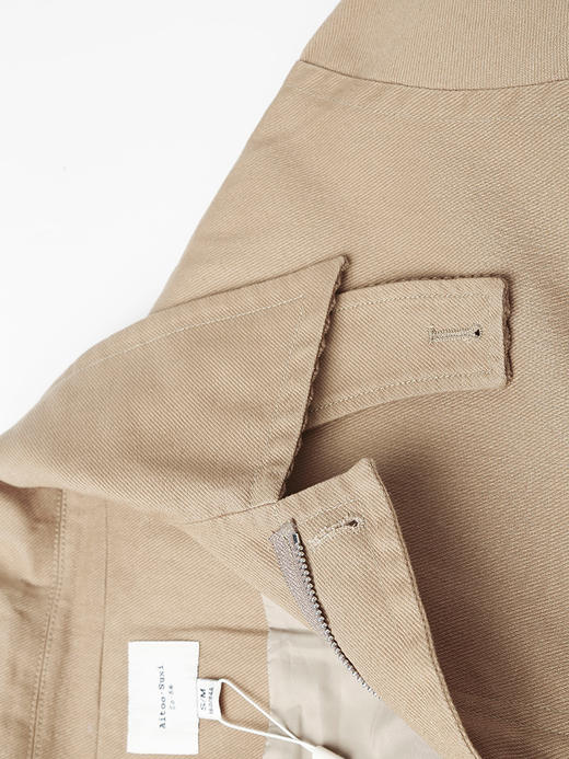 秋季新款卡其色工装风风衣外套女 宽松大口袋翻领夹克上衣 商品图2