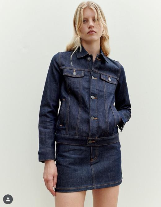 现货 THS-无  APC家 源尾必入 丹宁牛仔外套QF093+简约通勤牛仔包 CQ1414 棒球帽 CN211 商品图2