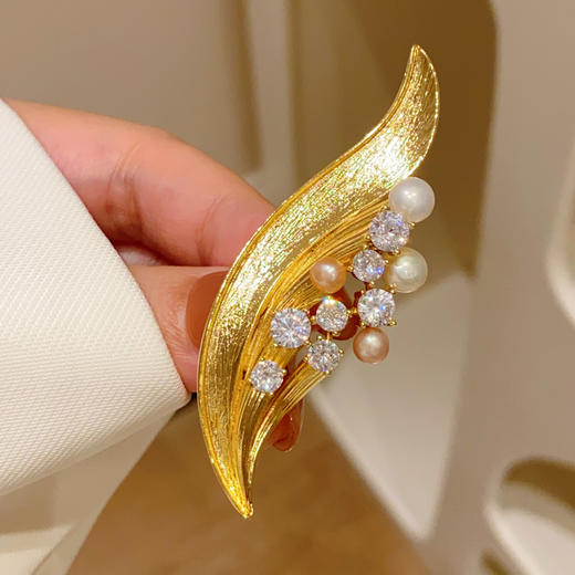 树叶胸针气质胸花配饰别针 商品图2